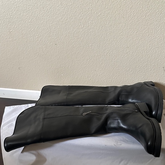 Frye Black Leather Tall Boots Veronica - Picture 2 of 3